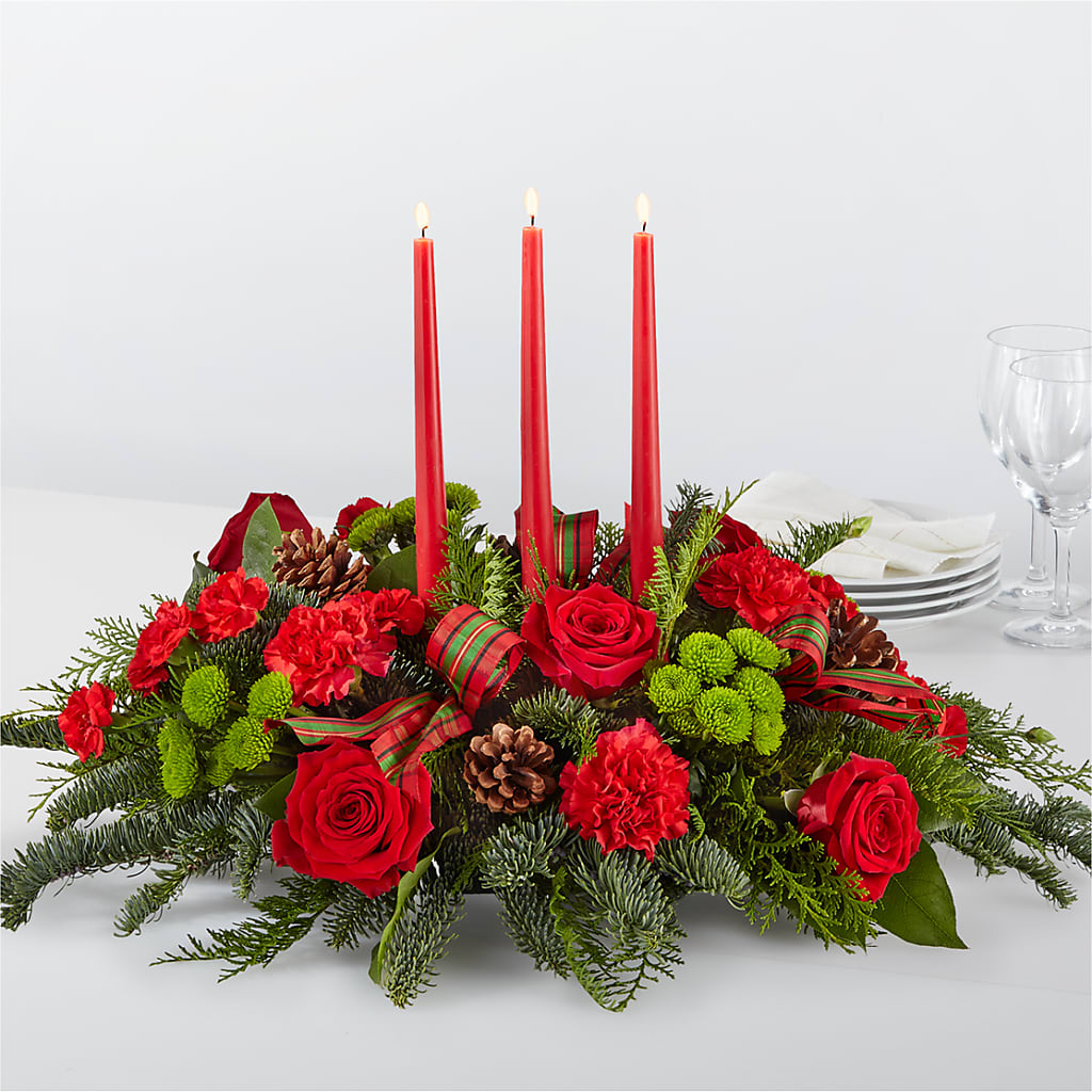 By the Candlelight Centerpiece – FRIEND'S FLOWERS, Los Angeles CA