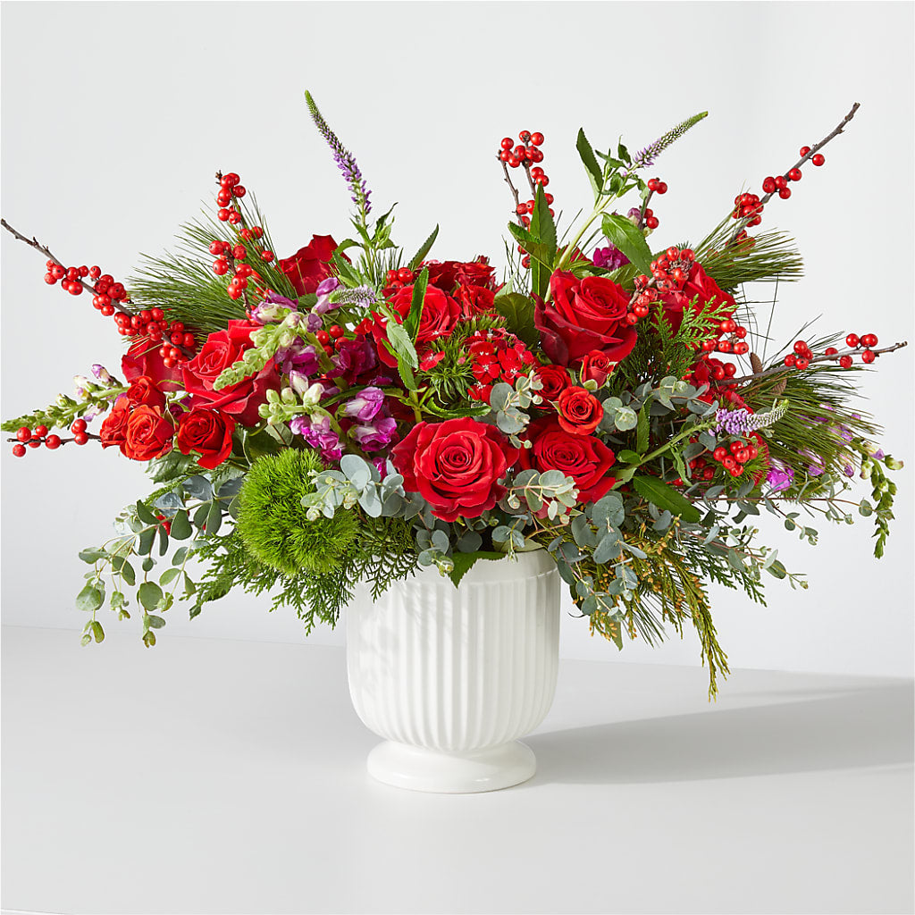 Big Red Bow Bouquet – FRIEND'S FLOWERS, Los Angeles CA
