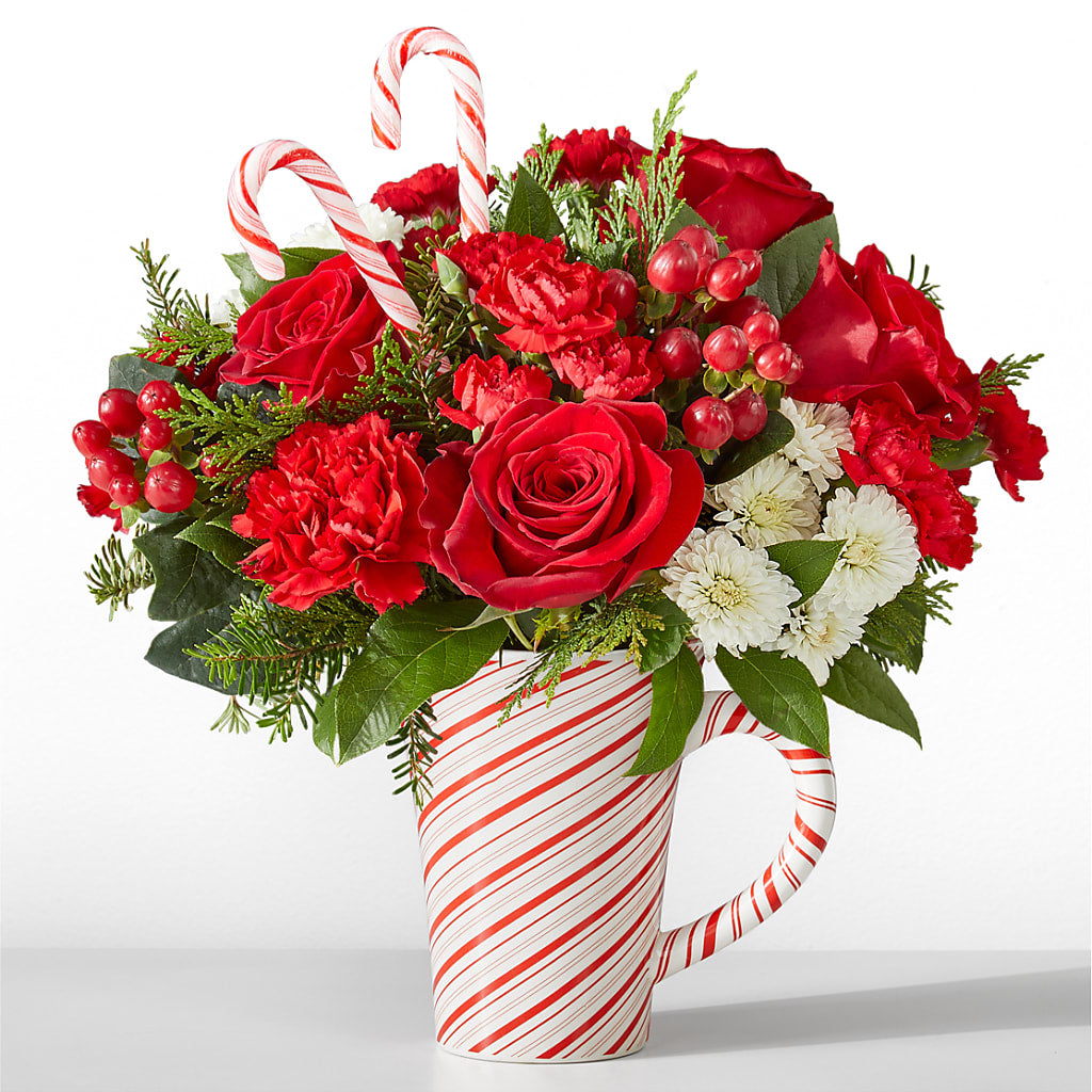 Peppermint Swirl Mug – FRIEND'S FLOWERS, Los Angeles CA