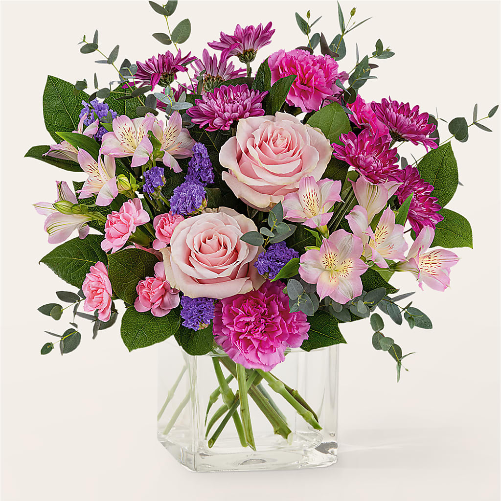 Rosy Radiance Bouquet – FRIEND'S FLOWERS, Los Angeles CA