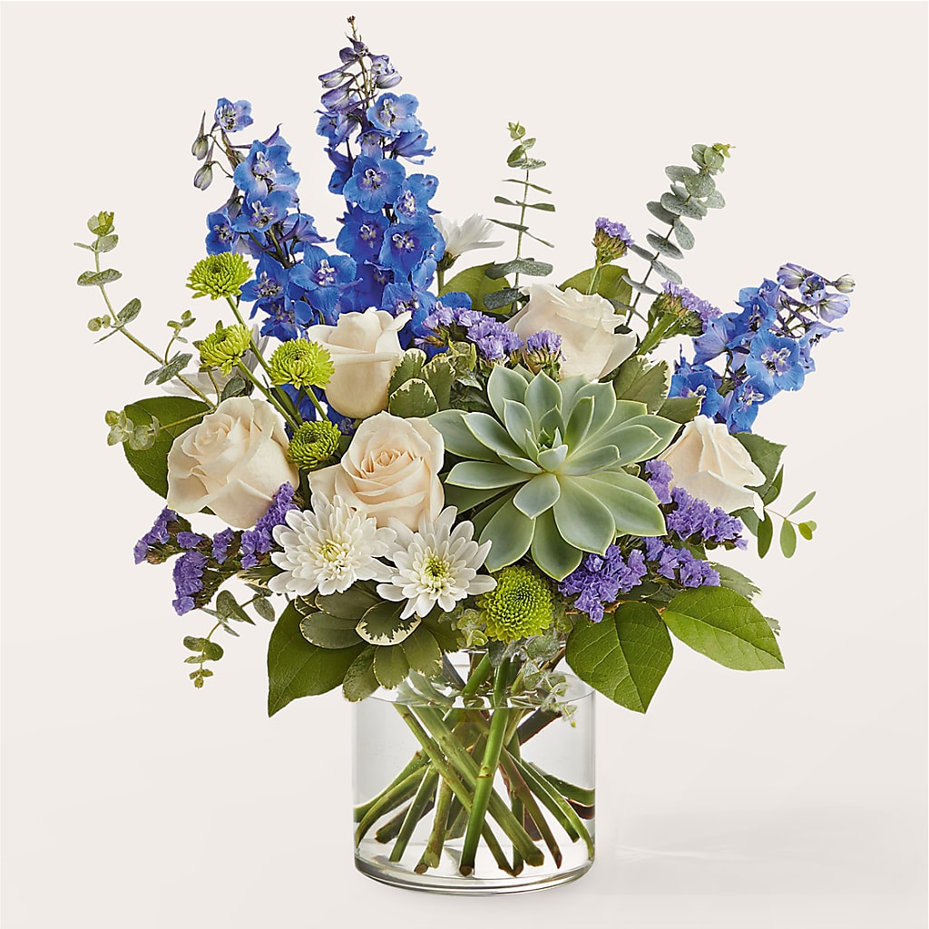 Cerulean Waves Bouquet – FRIEND'S FLOWERS, Los Angeles CA
