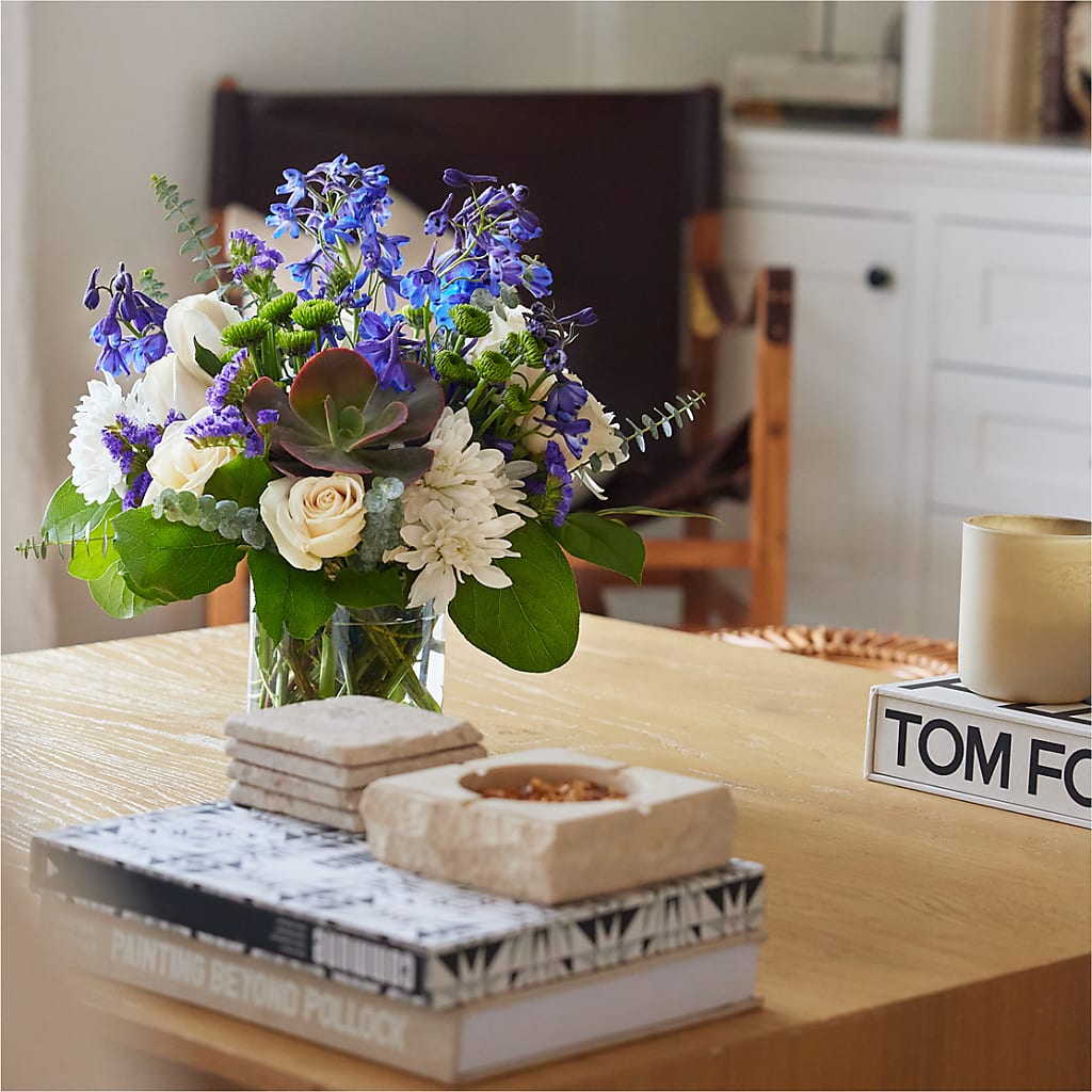 Cerulean Waves Bouquet – FRIEND'S FLOWERS, Los Angeles CA