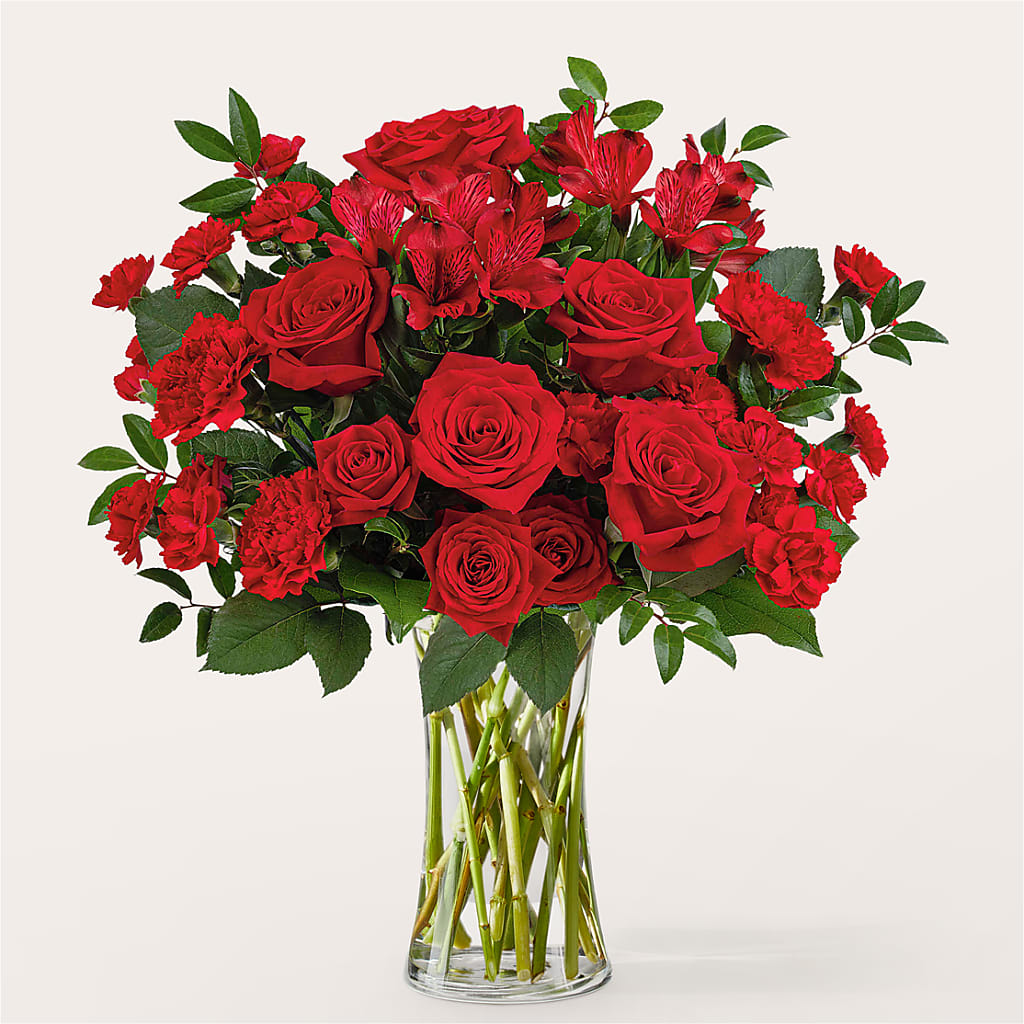 Brilliant Ruby Bouquet – FRIEND'S FLOWERS, Los Angeles CA