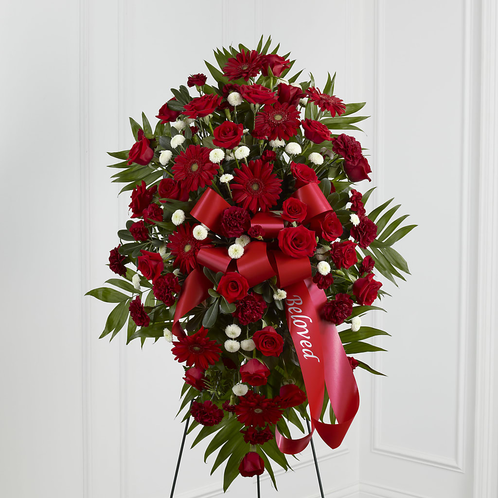 Treasured Memories Standing Spray – FRIEND'S FLOWERS, Los Angeles CA