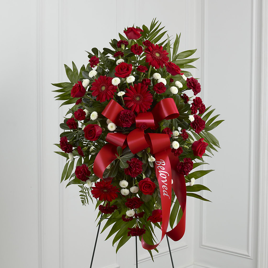 Treasured Memories Standing Spray – FRIEND'S FLOWERS, Los Angeles CA