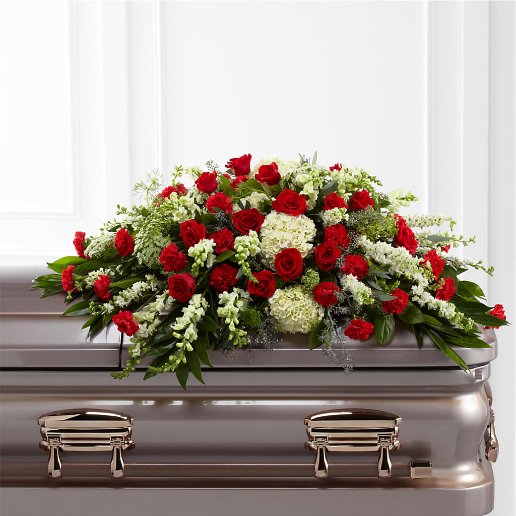 Sincerity Casket Spray – FRIEND'S FLOWERS, Los Angeles CA