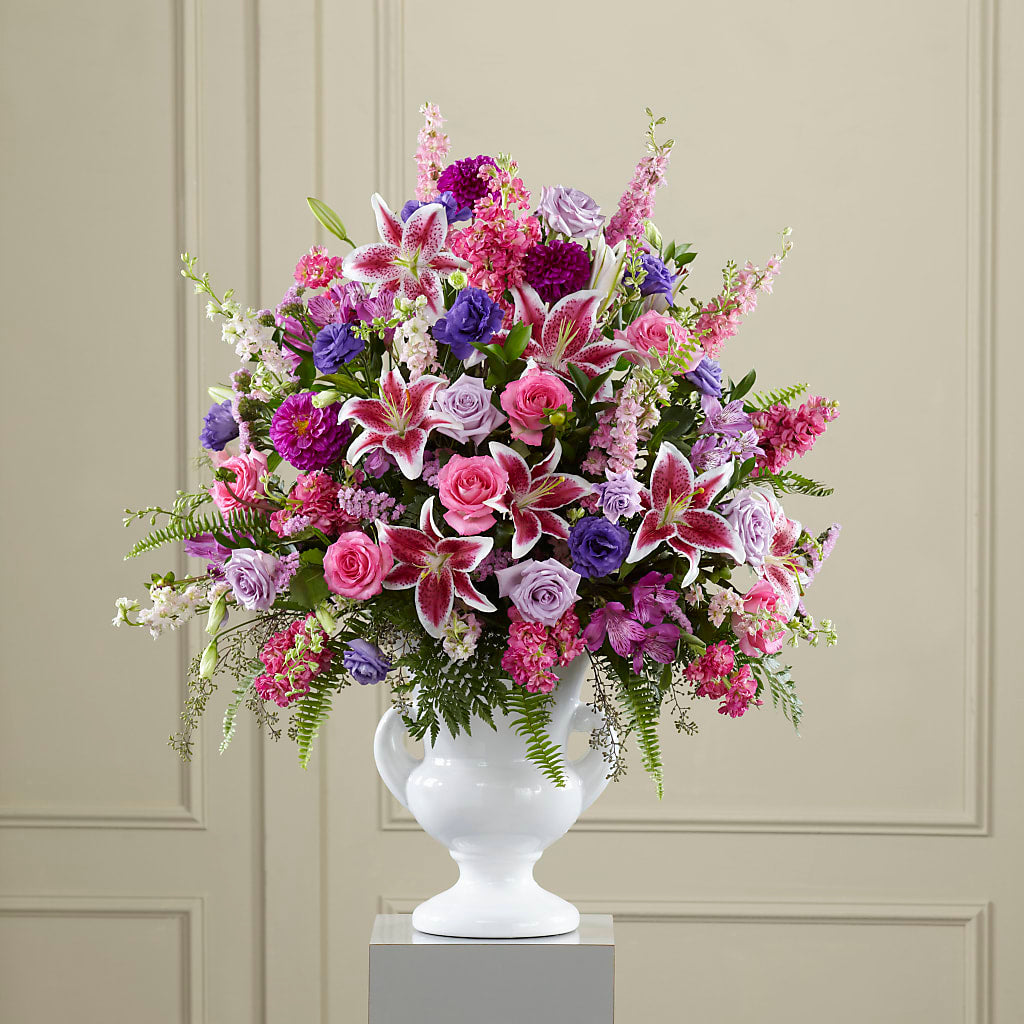 Peaceful Tribute Arrangement – FRIEND'S FLOWERS, Los Angeles CA