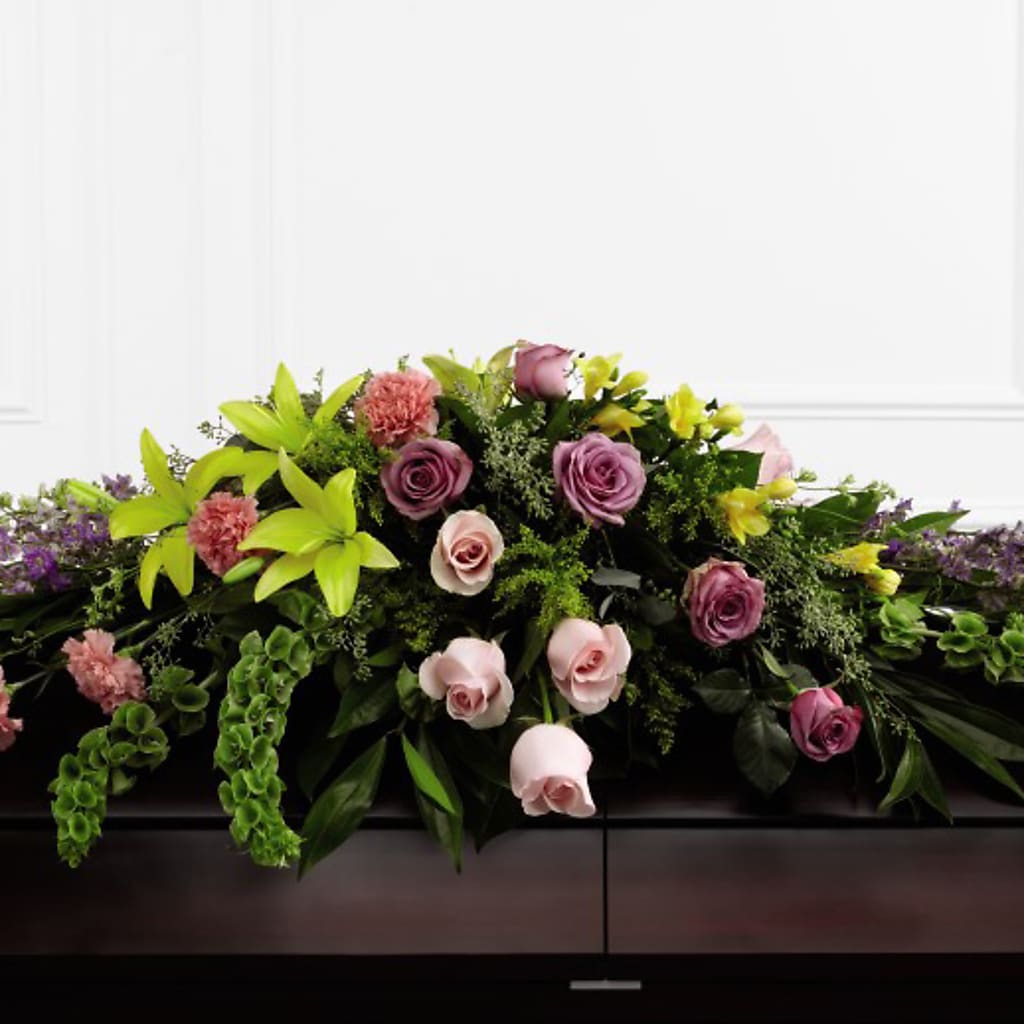 Forever Beloved Casket Spray – FRIEND'S FLOWERS, Los Angeles CA
