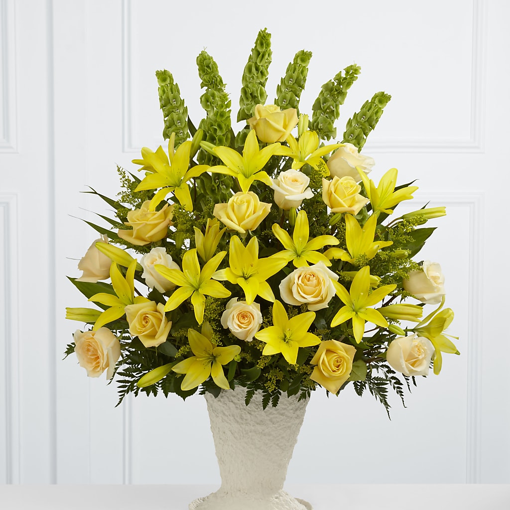 Golden Memories Arrangement – FRIEND'S FLOWERS, Los Angeles CA