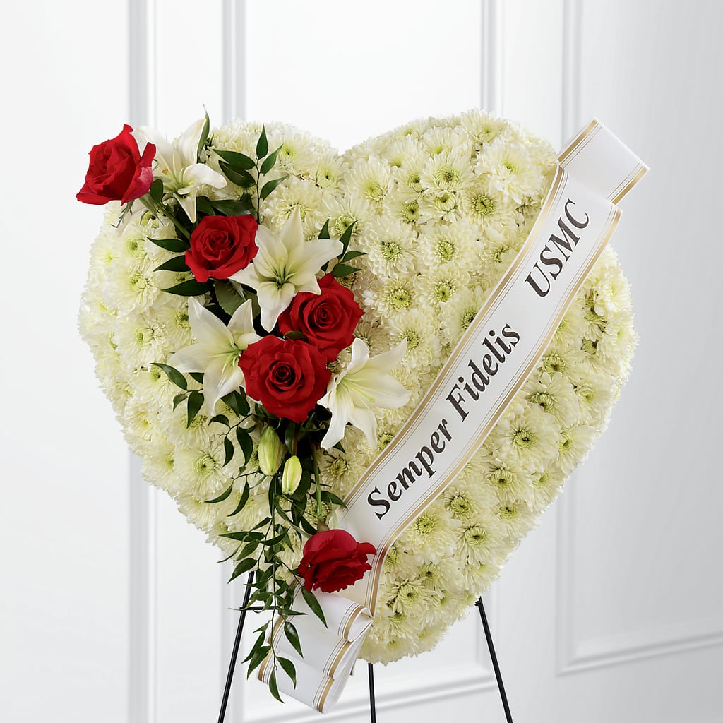Heartfelt Hero Standing Heart – FRIEND'S FLOWERS, Los Angeles CA