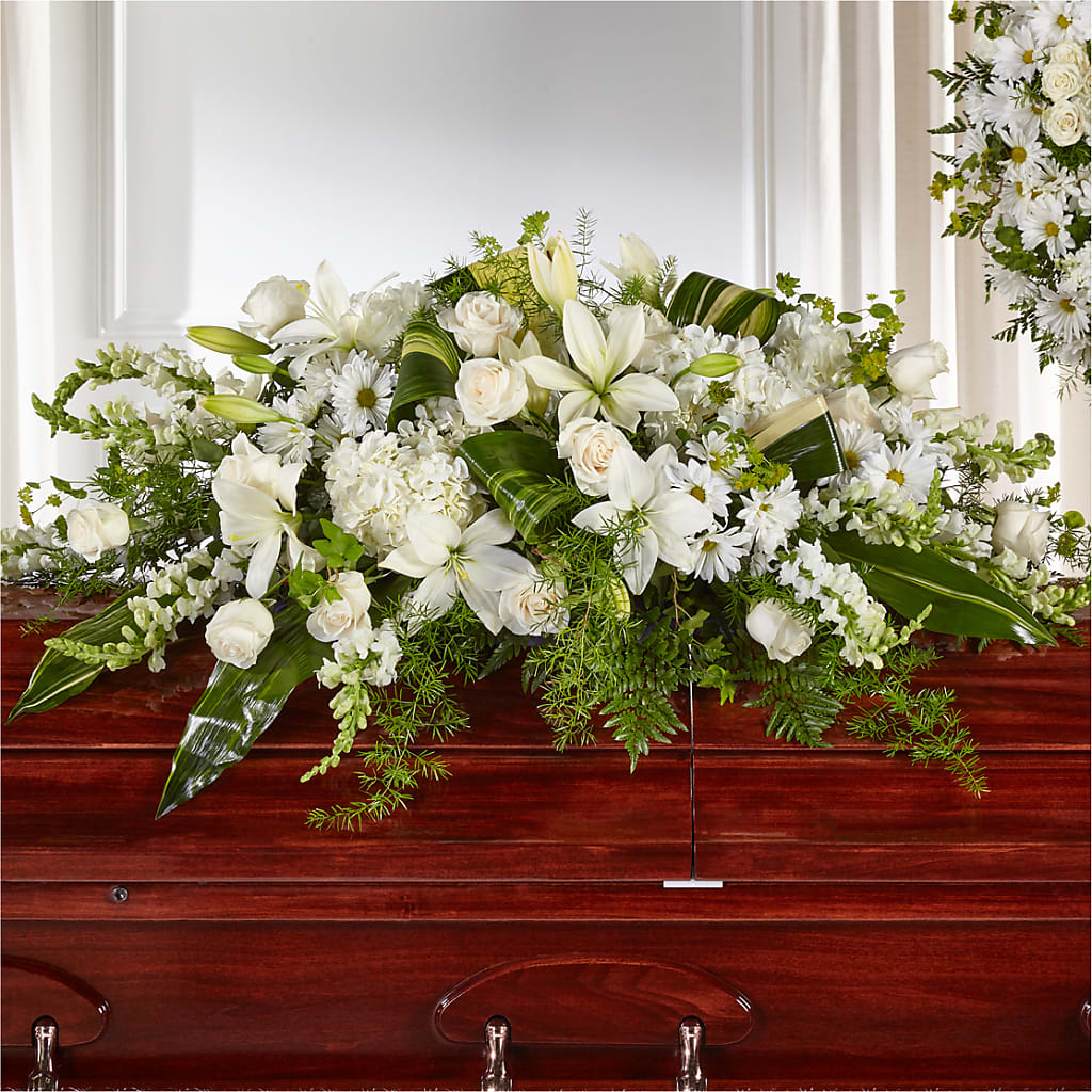 Abundance Casket Spray – FRIEND'S FLOWERS, Los Angeles CA
