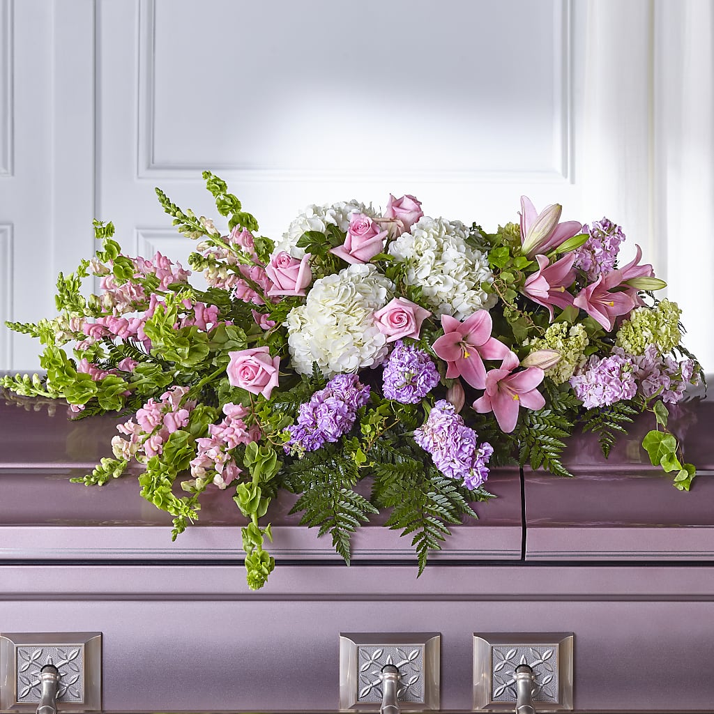Life's Gratitude Casket Spray – FRIEND'S FLOWERS, Los Angeles CA