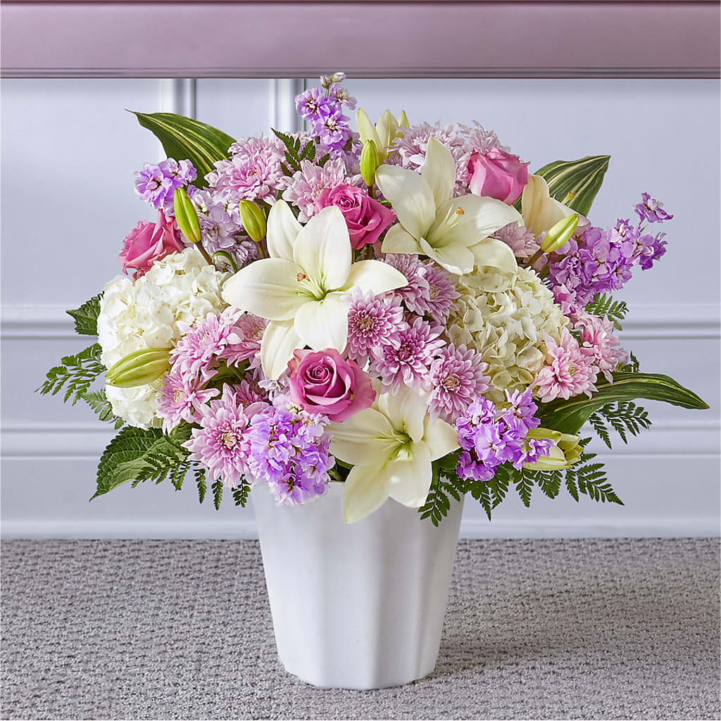 Heaven Sent Floor Basket – FRIEND'S FLOWERS, Los Angeles CA