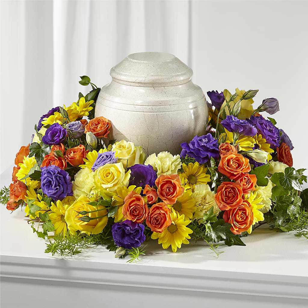 Blossoms of Remembrance Cremation Adornment – FRIEND'S FLOWERS, Los Angeles CA