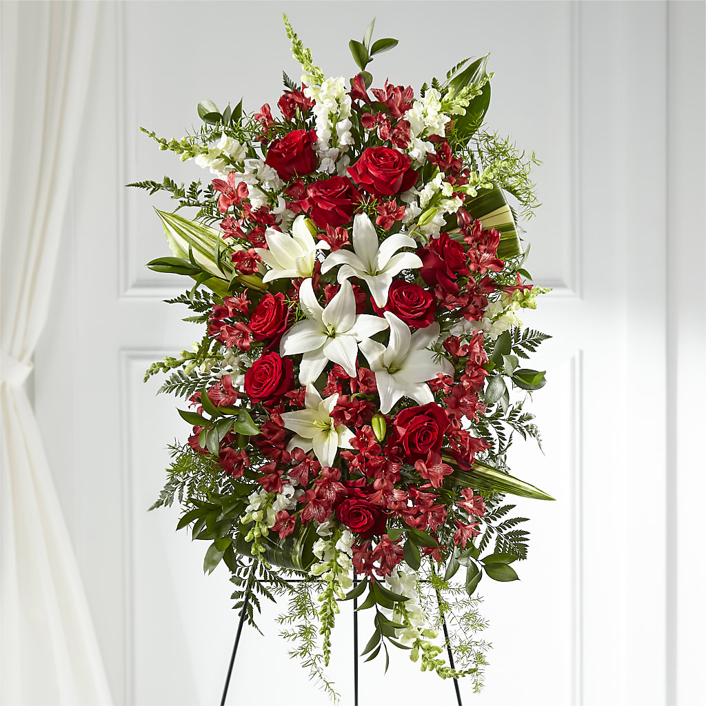 Everlasting Memory Standing Spray – FRIEND'S FLOWERS, Los Angeles CA