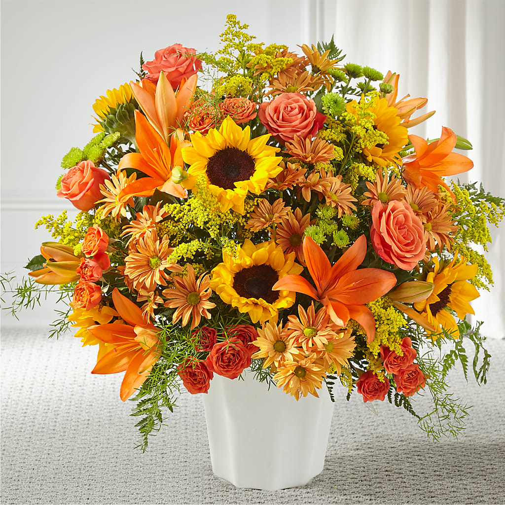 Harvest Thoughts Floor Basket – FRIEND'S FLOWERS, Los Angeles CA