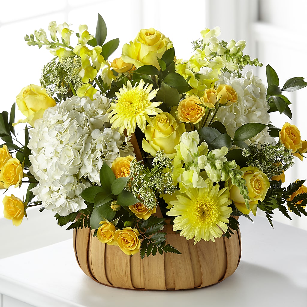 Rustic Remembrance Basket – FRIEND'S FLOWERS, Los Angeles CA