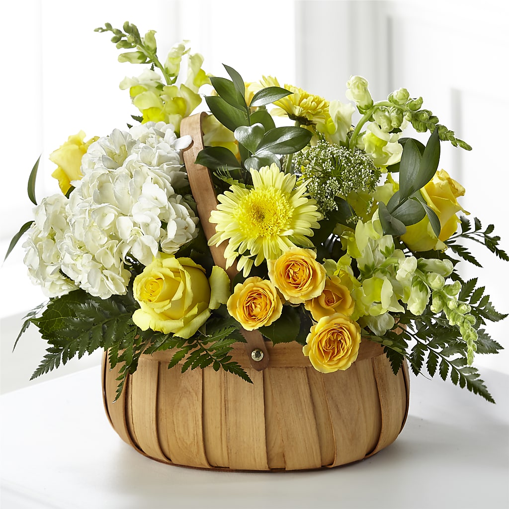 Rustic Remembrance Basket – FRIEND'S FLOWERS, Los Angeles CA