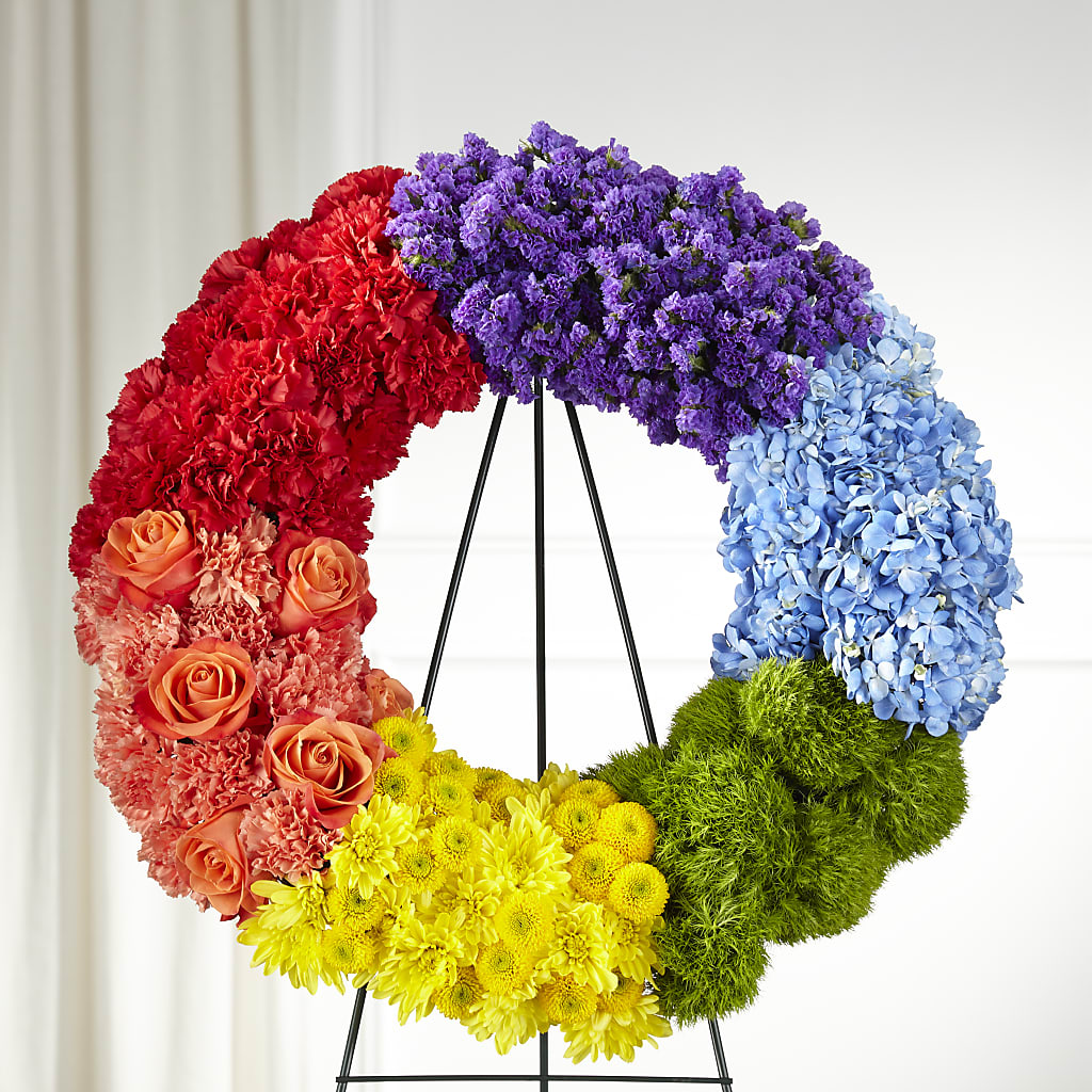Circle of Love Wreath – FRIEND'S FLOWERS, Los Angeles CA