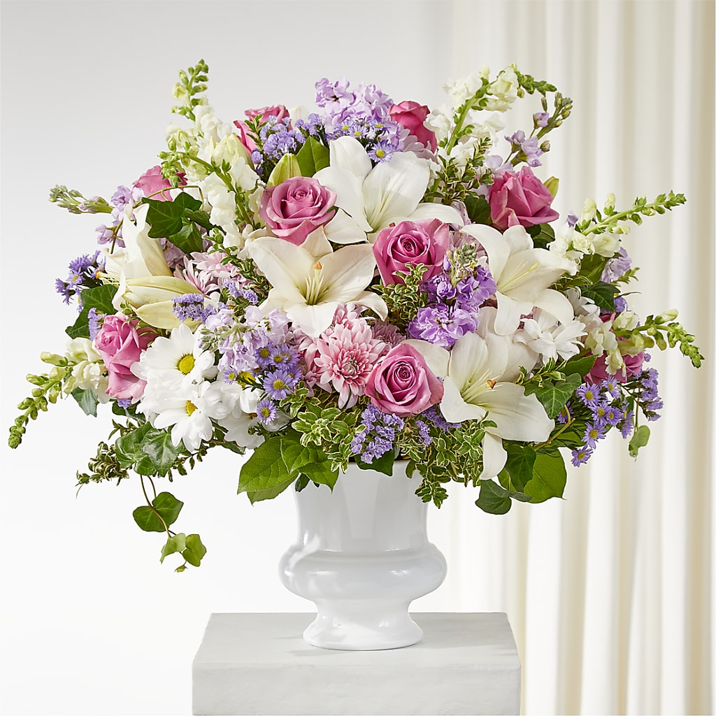 Remarkable Life Urn Arrangement – FRIEND'S FLOWERS, Los Angeles CA