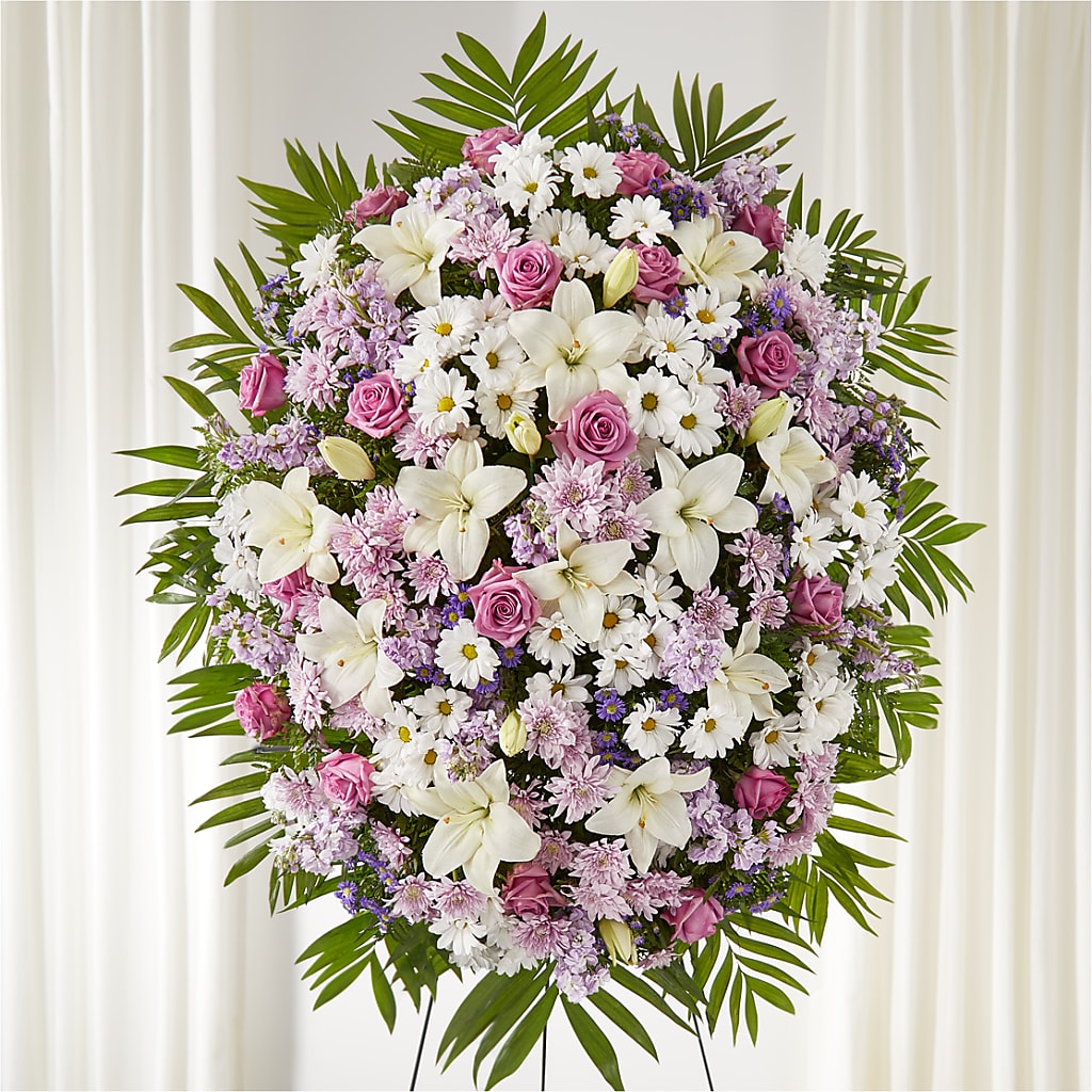 Surrounded by Love Standing Spray – FRIEND'S FLOWERS, Los Angeles CA