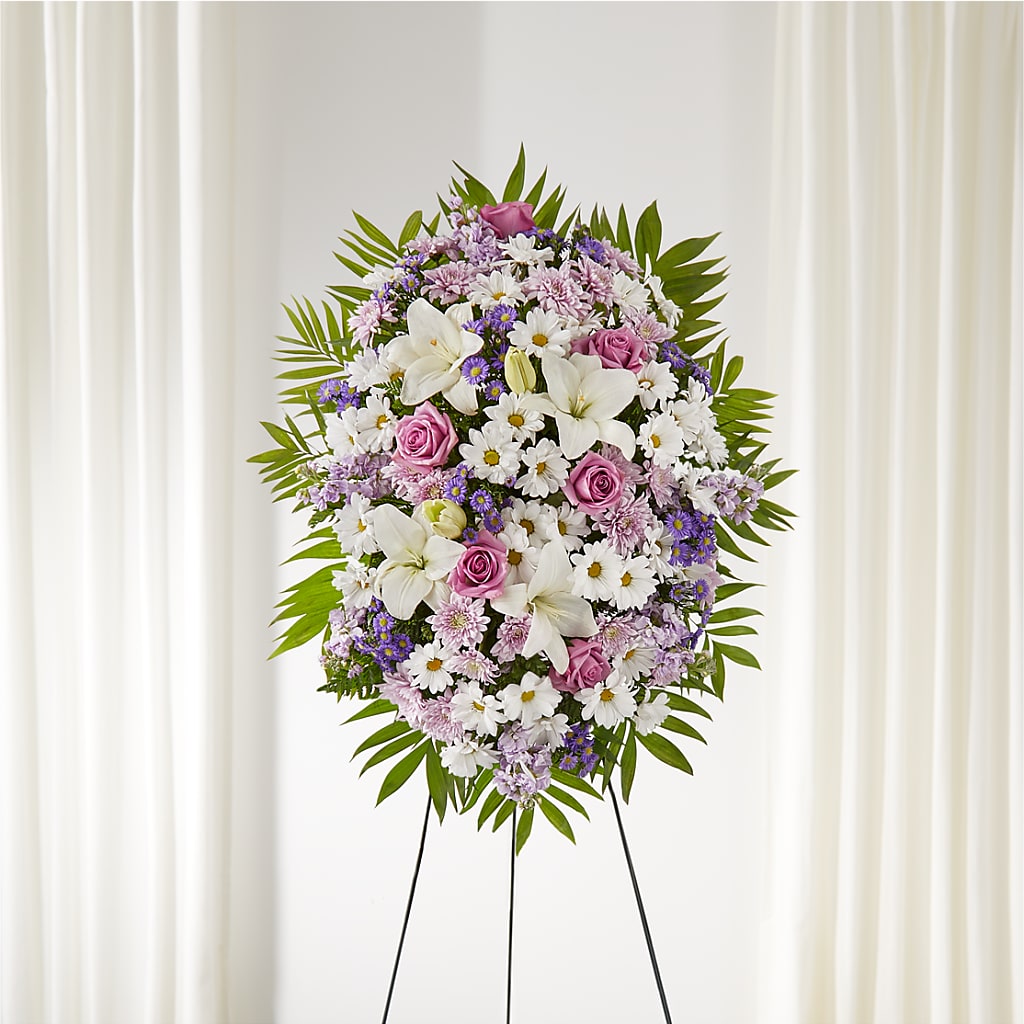 Surrounded by Love Standing Spray – FRIEND'S FLOWERS, Los Angeles CA