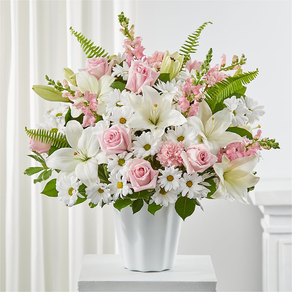 Soft Touch Tabletop Basket – FRIEND'S FLOWERS, Los Angeles CA