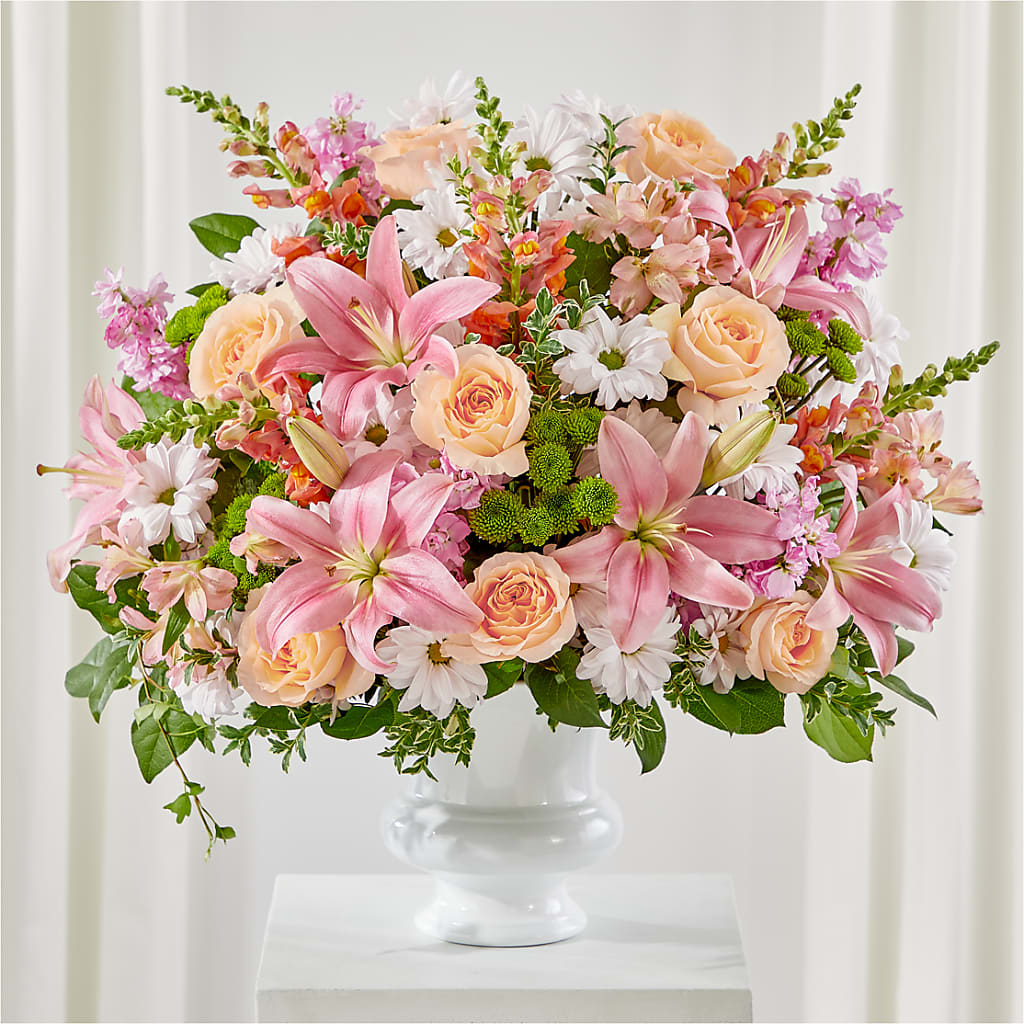 Heartfelt Gesture Urn Arrangement – FRIEND'S FLOWERS, Los Angeles CA