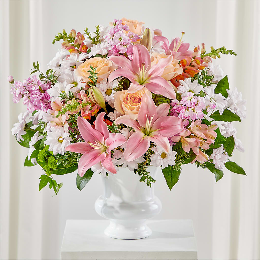 Heartfelt Gesture Urn Arrangement – FRIEND'S FLOWERS, Los Angeles CA