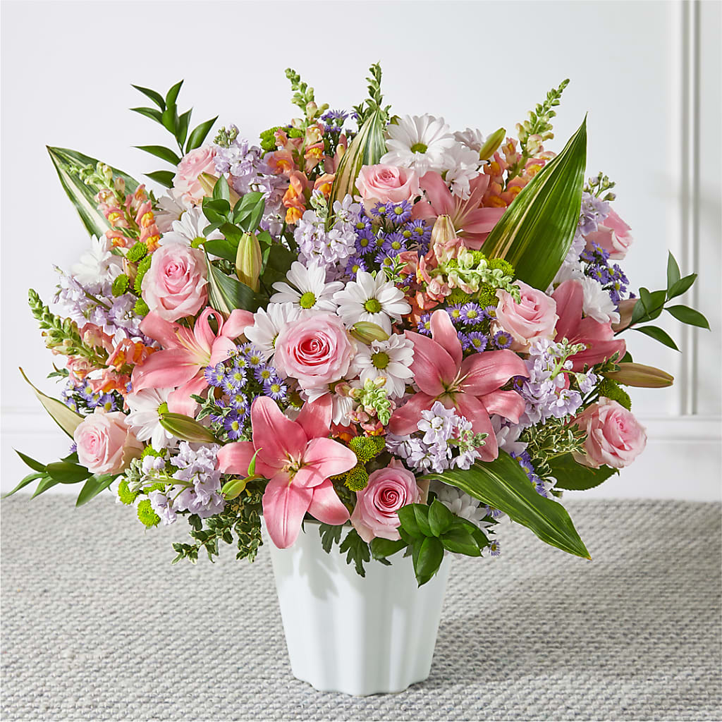 Abundant Compassion Floor Basket – FRIEND'S FLOWERS, Los Angeles CA
