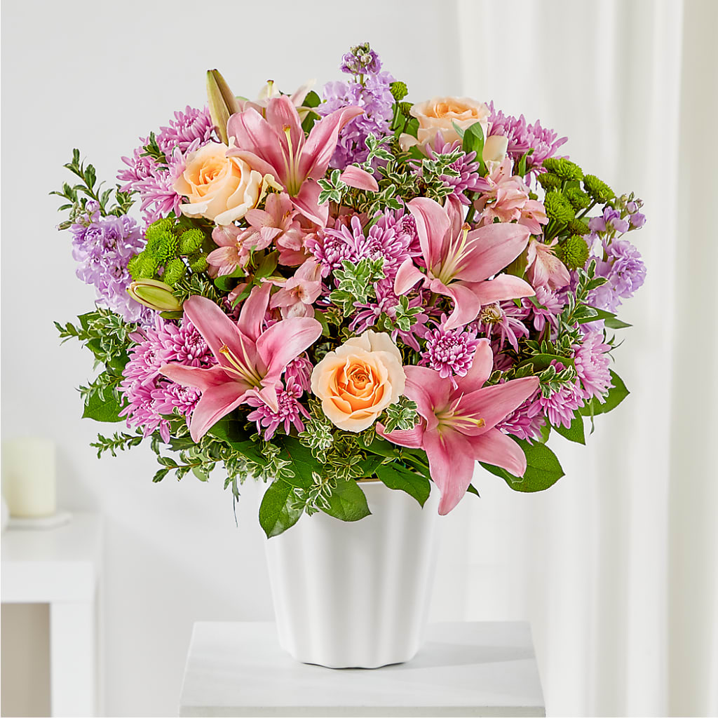 Supportive Embrace Tabletop Basket – FRIEND'S FLOWERS, Los Angeles CA