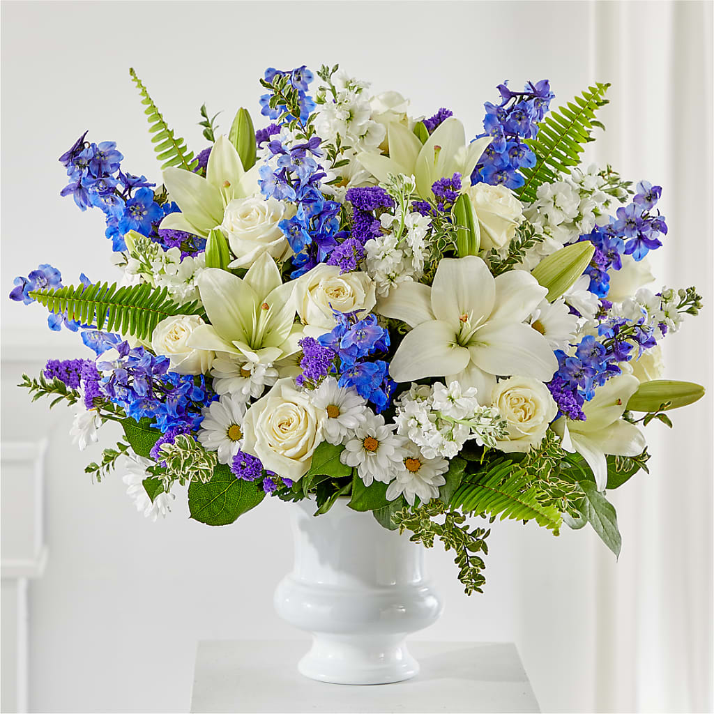 Expressions of Hope Urn Arrangement – FRIEND'S FLOWERS, Los Angeles CA