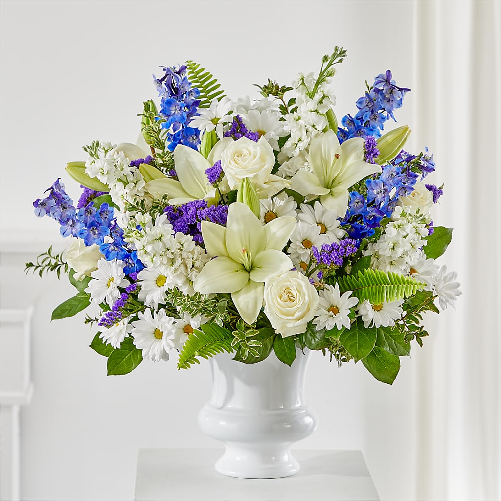 Expressions of Hope Urn Arrangement – FRIEND'S FLOWERS, Los Angeles CA
