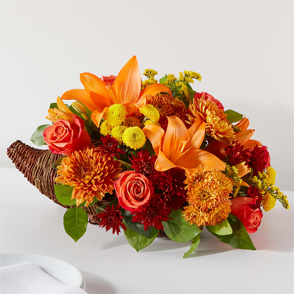 Bouquet of Blessings Cornucopia – FRIEND'S FLOWERS, Los Angeles CA