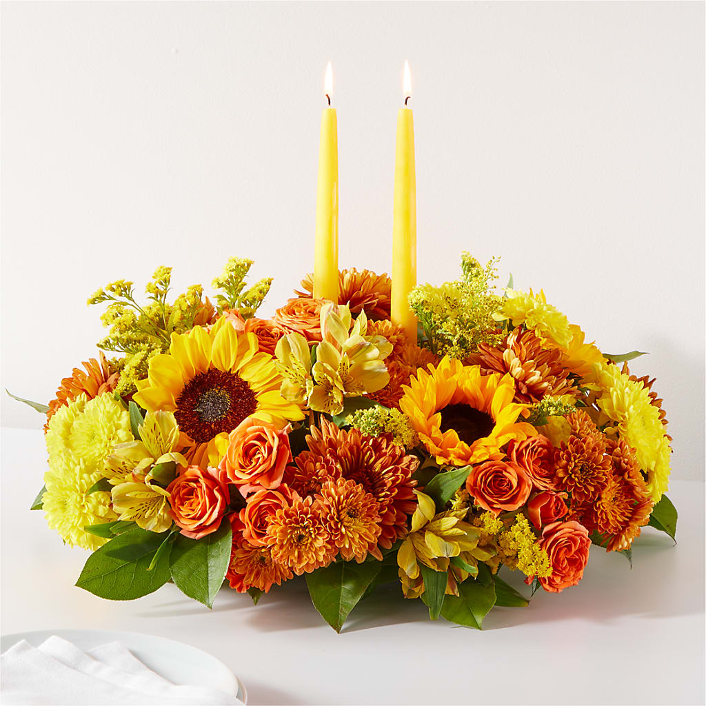Autumn Harmony Centerpiece – FRIEND'S FLOWERS, Los Angeles CA
