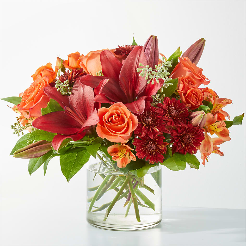 Crimson Leaves Bouquet – FRIEND'S FLOWERS, Los Angeles CA