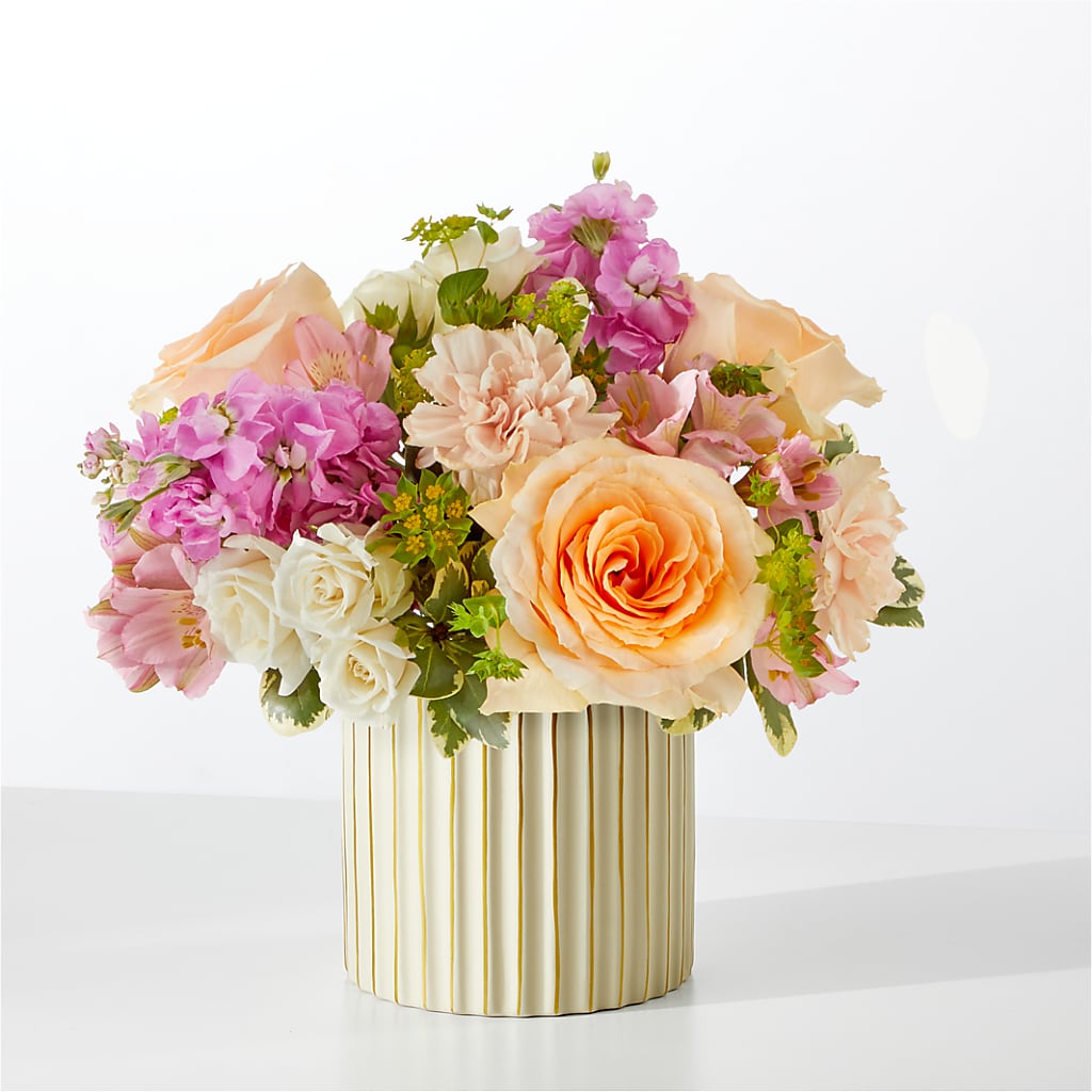 Paradise Bouquet with Ivory Vase – FRIEND'S FLOWERS, Los Angeles CA