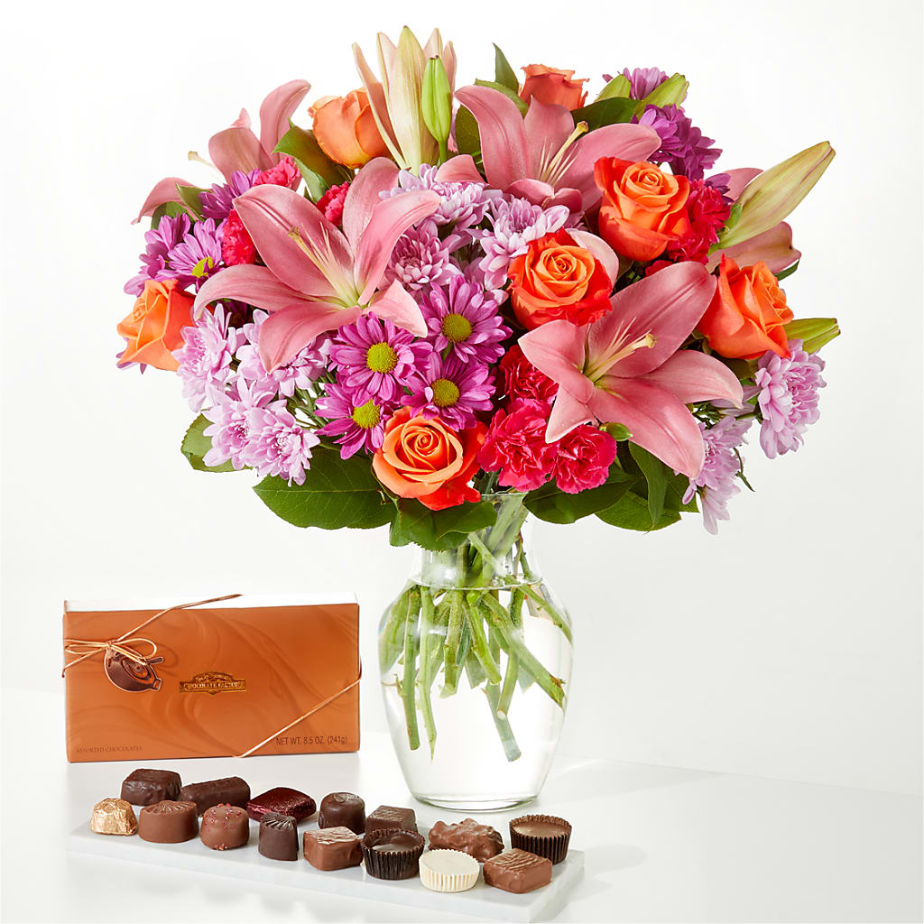 One and Only Bouquet and Chocolate Bundle – FRIEND'S FLOWERS, Los Angeles CA