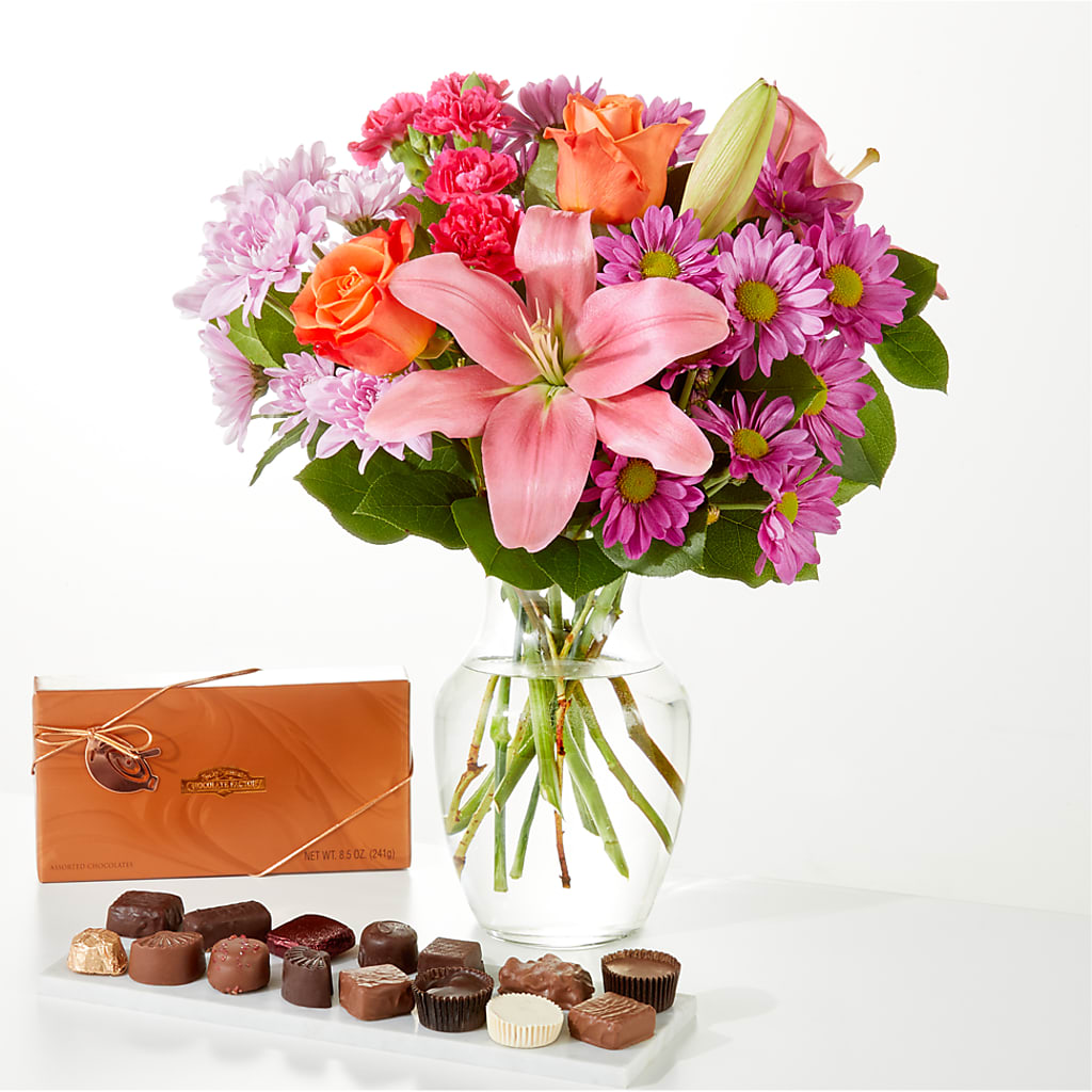 One and Only Bouquet and Chocolate Bundle – FRIEND'S FLOWERS, Los Angeles CA