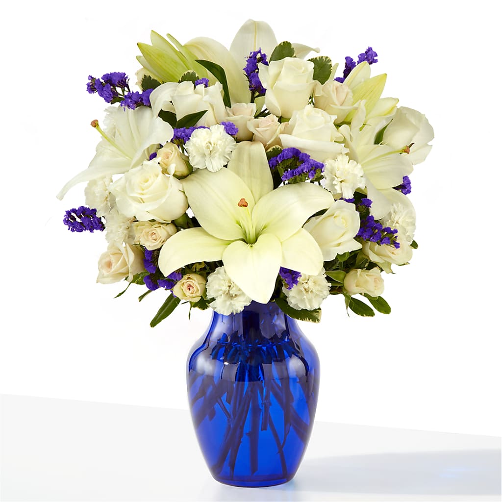 Sapphire Rush Bouquet – FRIEND'S FLOWERS, Los Angeles CA