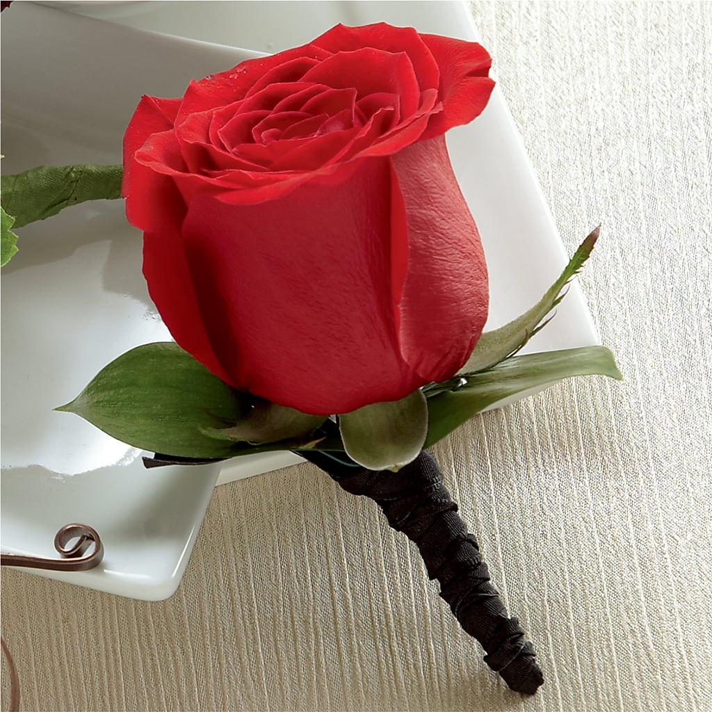 Red Rose Boutonniere – FRIEND'S FLOWERS, Los Angeles CA