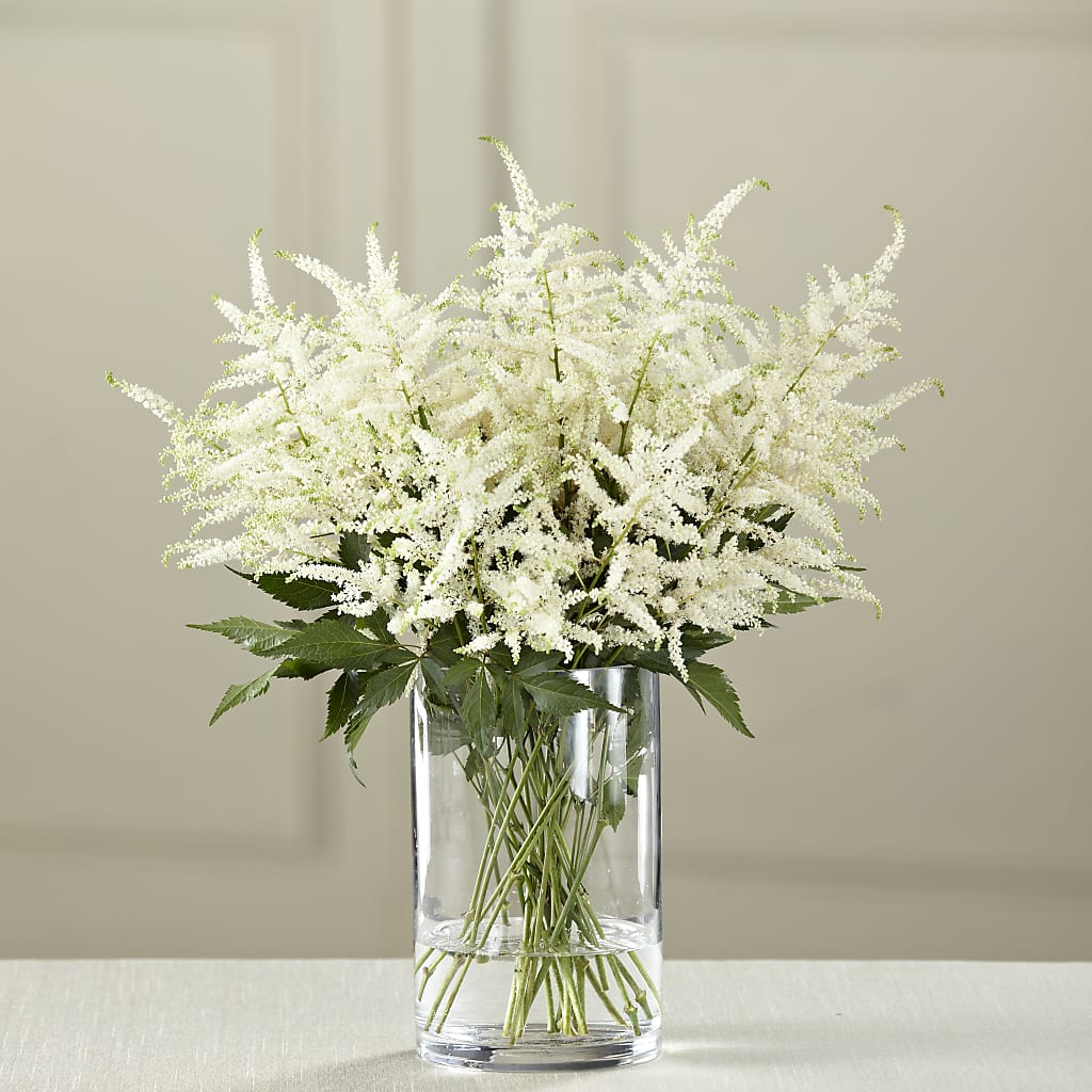 White Astilbe Bouquet – FRIEND'S FLOWERS, Los Angeles CA
