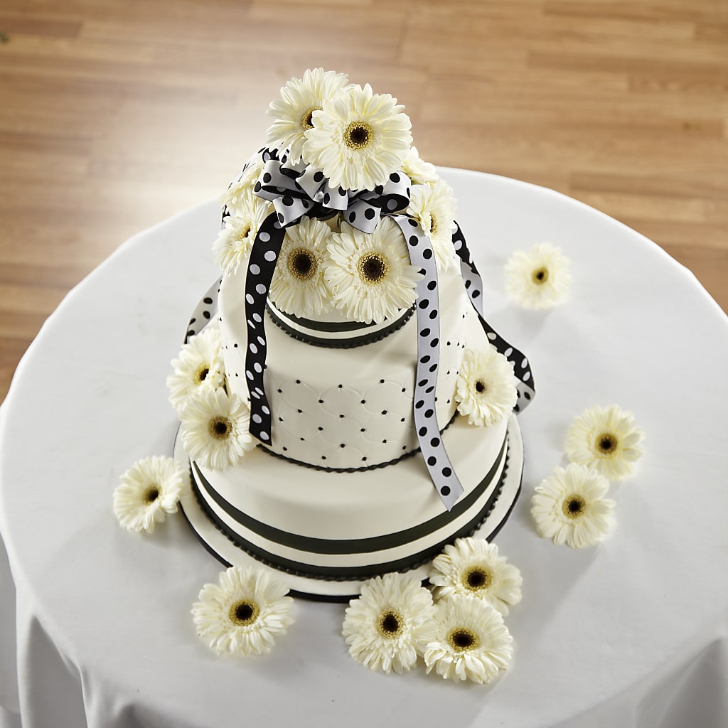 Simple Sophistication Cake Décor – FRIEND'S FLOWERS, Los Angeles CA