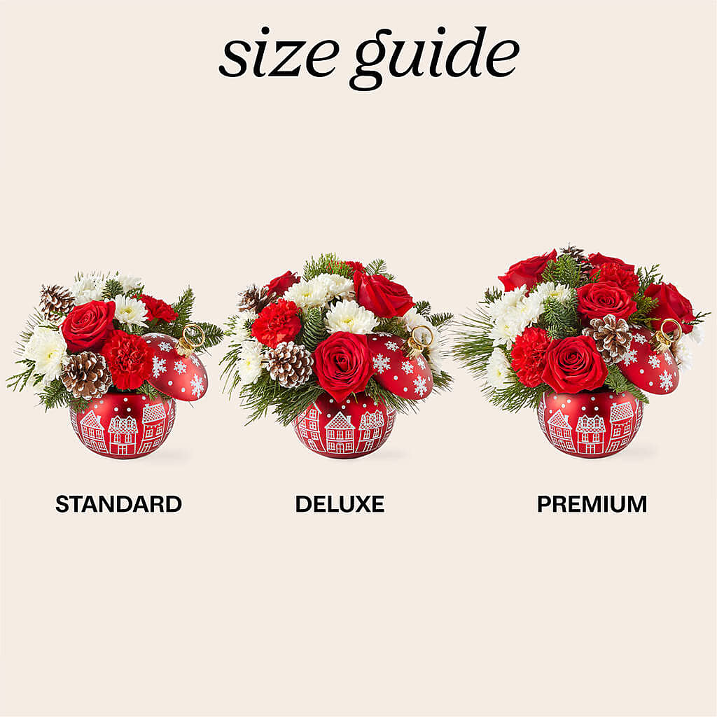 Christmas Village Ornament – FRIEND'S FLOWERS, Los Angeles CA
