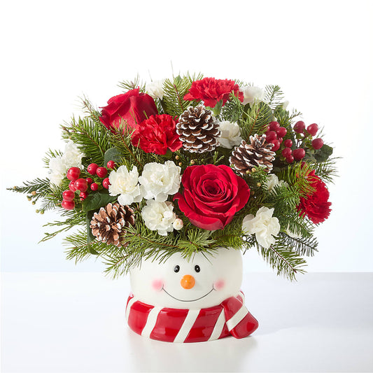 Jolly Snowman Bouquet – FRIEND'S FLOWERS, Los Angeles CA