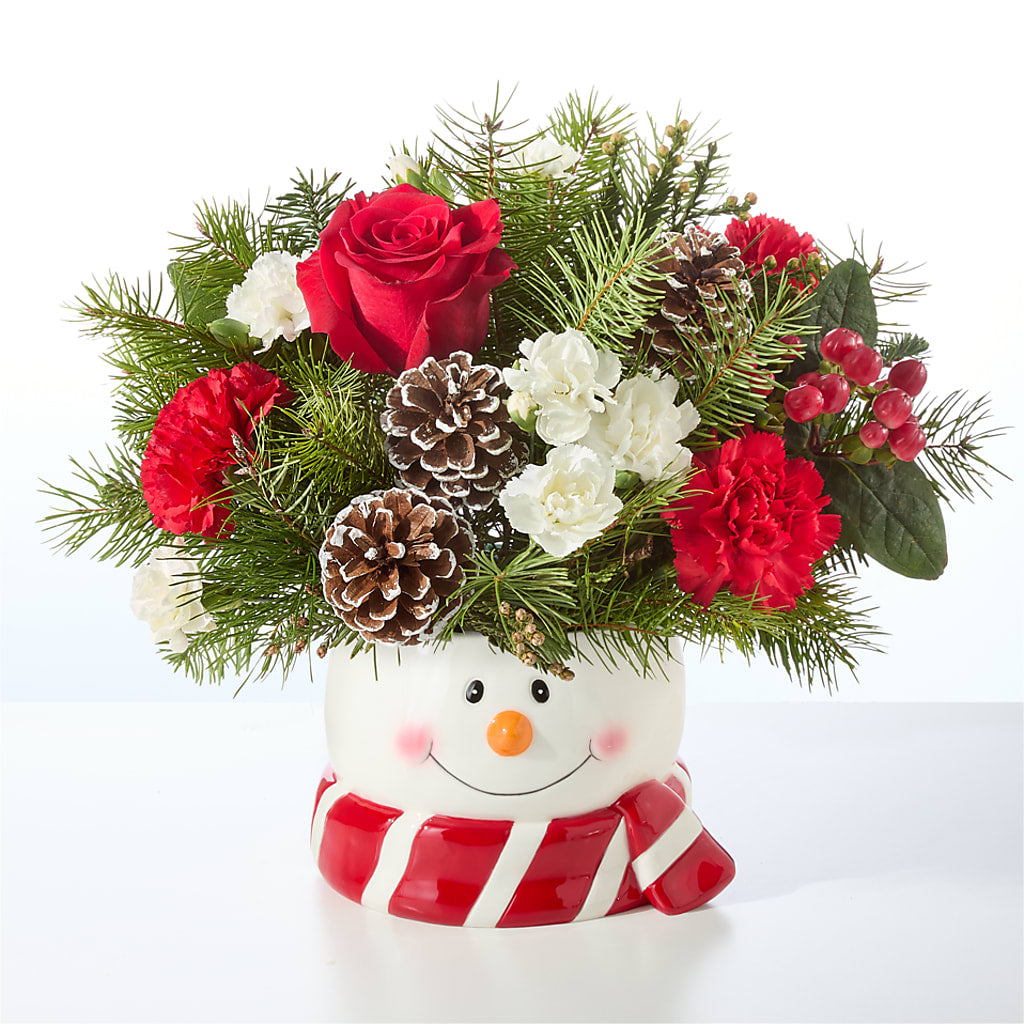 Jolly Snowman Bouquet – FRIEND'S FLOWERS, Los Angeles CA