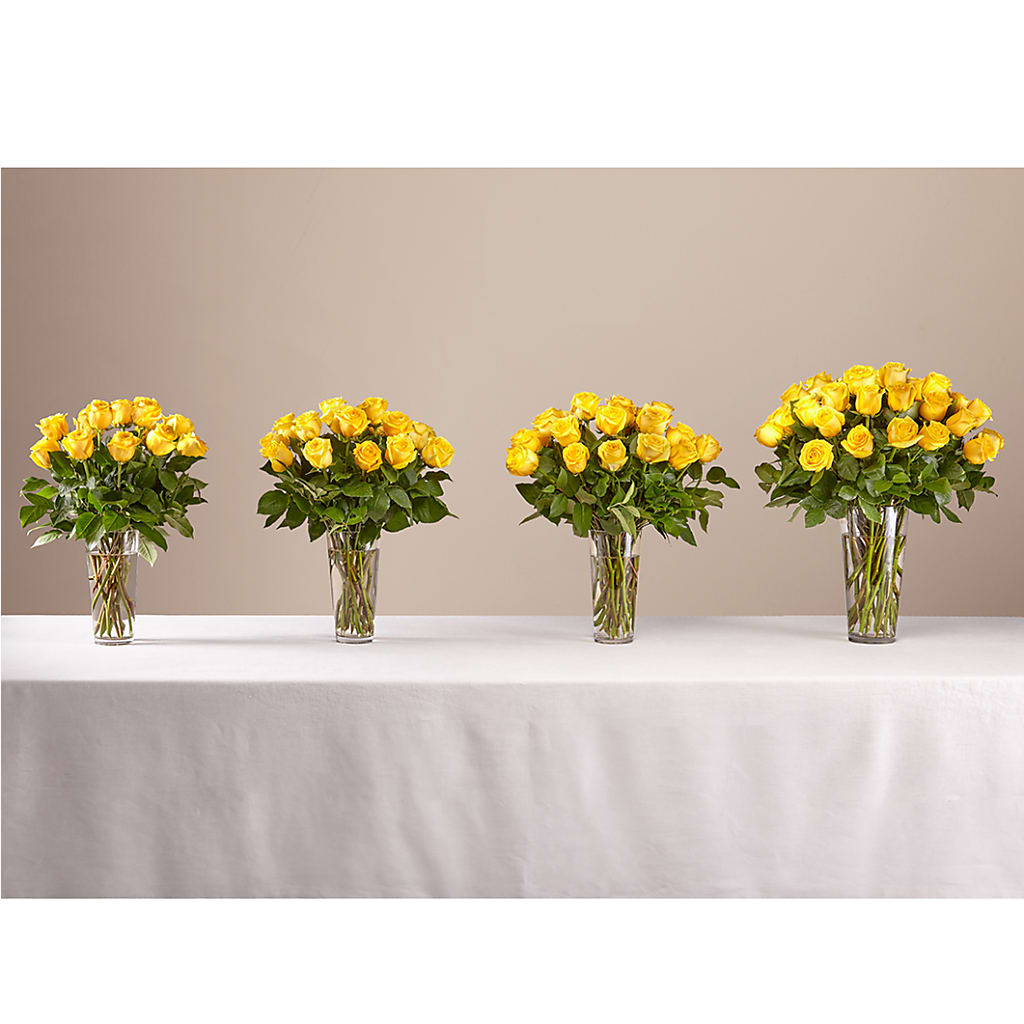 Long Stem Yellow Rose Bouquet – FRIEND'S FLOWERS, Los Angeles CA