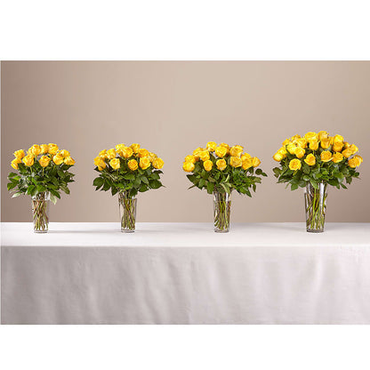 Long Stem Yellow Rose Bouquet – FRIEND'S FLOWERS, Los Angeles CA