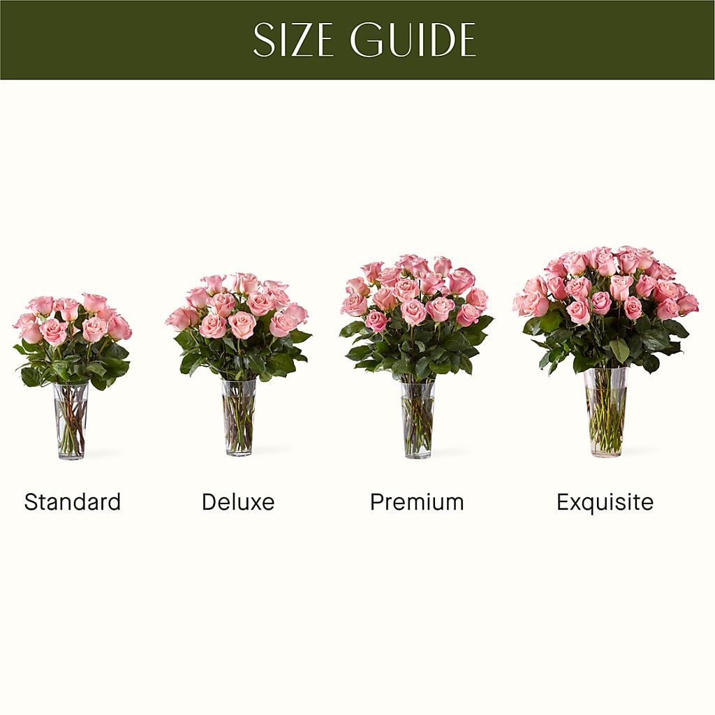 Long Stem Pink Rose Bouquet – FRIEND'S FLOWERS, Los Angeles CA