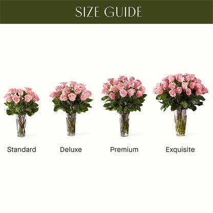 Long Stem Pink Rose Bouquet – FRIEND'S FLOWERS, Los Angeles CA